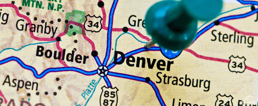 Denver on map.