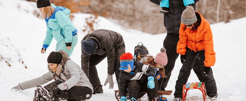 BML-family enjoying the snow